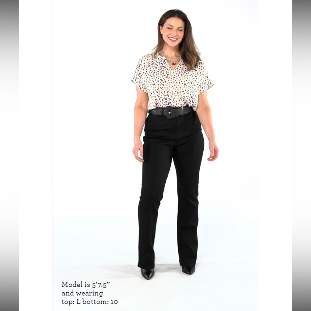 Cabi Style #4326, 5th Avenue Jeans, black, regular length, Size 12